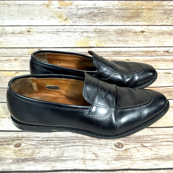 Allen Edmonds Mens Black Lake Forest Leather Slip On Loafer Shoes Size 14B main image 9